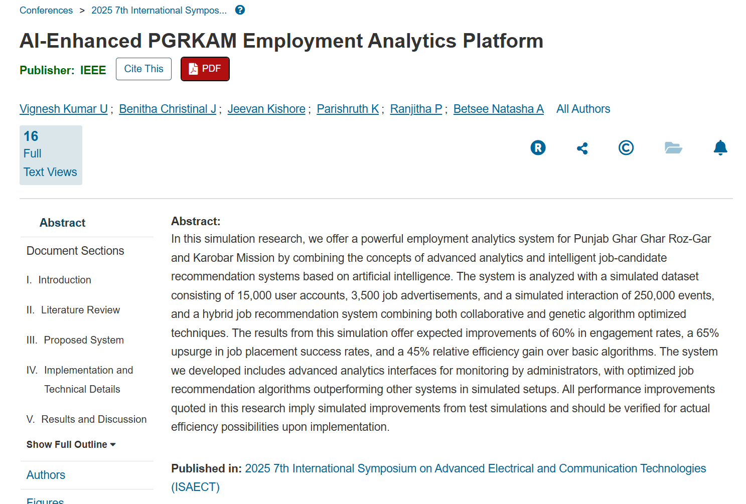 IEEE Published Researcher