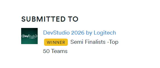 Top 50 Global — Logitech DevStudio Hackathon